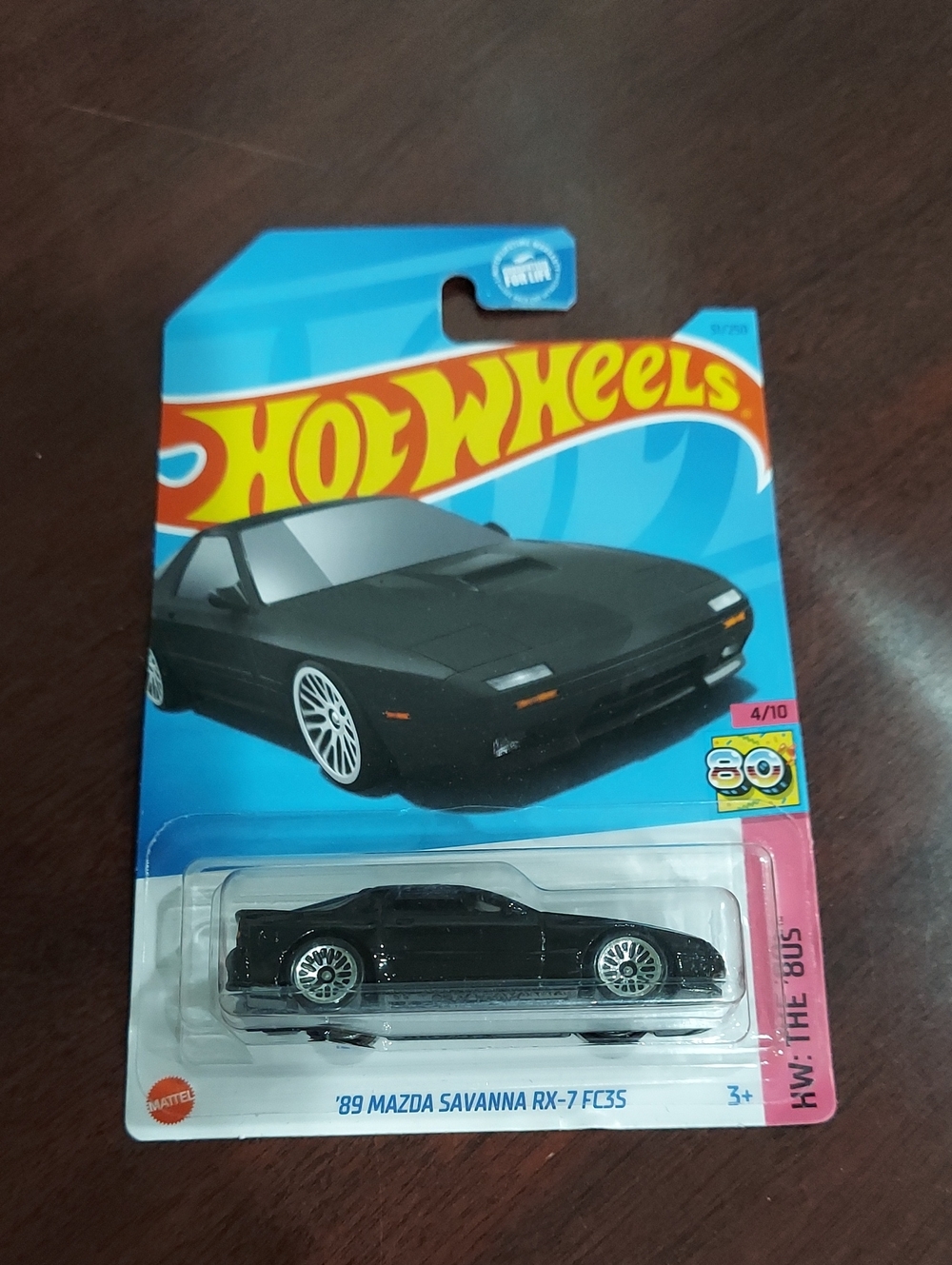 ❤️ Hot Wheels Black '89 Mazda Savanna RX-7 FC35